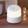 1pc,White Noise Machine with Night Light, 32 soothing music and 7 colors, Relaxing Sleep White Noise Machine, Baby-Friendly Night Light, Memory Function (White and Gray)