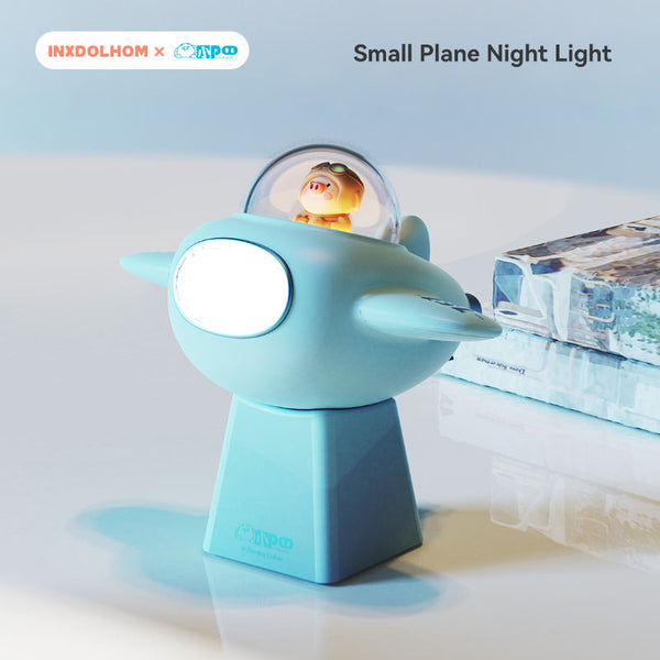 1500 mAh Big Capacity 3d Stereo Doll Wireless Charging Small Airplane Night Light